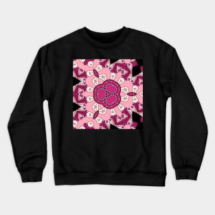 Kaleidoscope of Pink Pastel Mandala Crewneck Sweatshirt